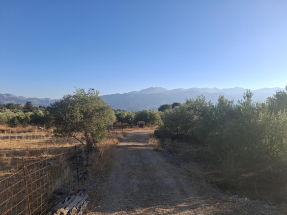 Plot with White Mountains views inside the village limits of Litsarda