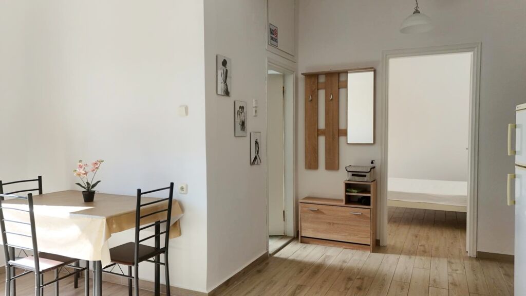 default Beachfront one-bedroom apartment with White Mountains view in Almyrida