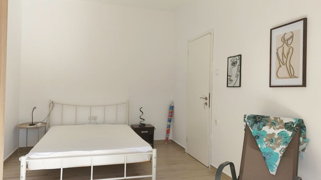 default Beachfront one-bedroom apartment with White Mountains view in Almyrida