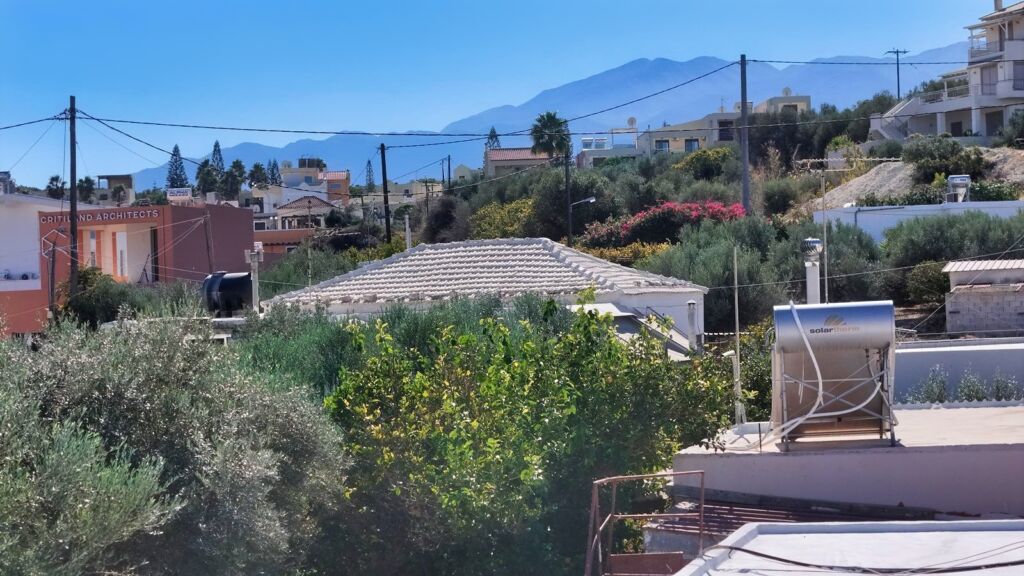 default Beachfront one-bedroom apartment with White Mountains view in Almyrida