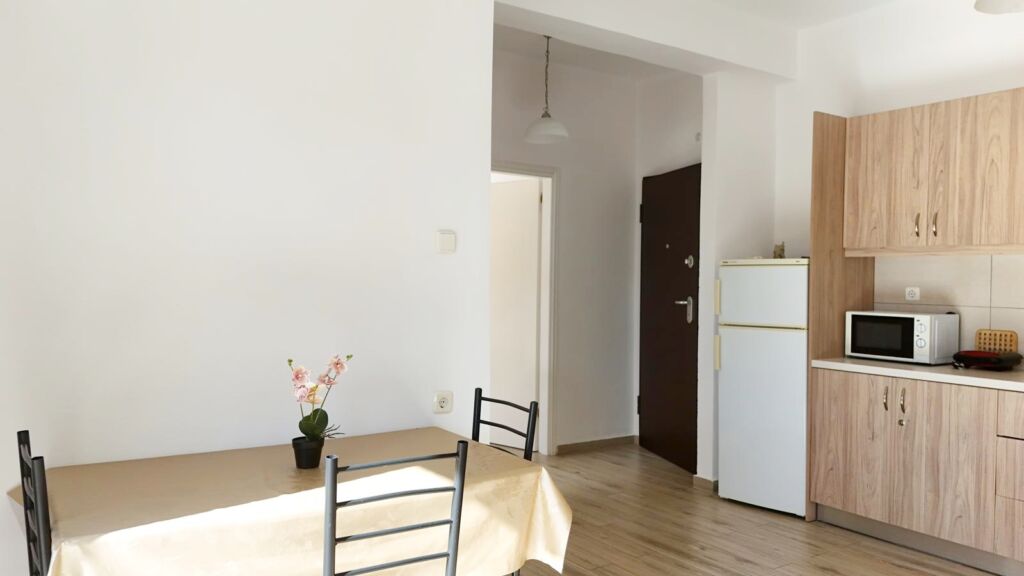 default Beachfront one-bedroom apartment with White Mountains view in Almyrida