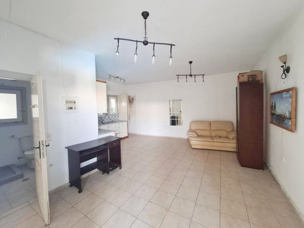 One-bedroom apartment with a shared pool & sea view within walking distance to the beach in Kalyves