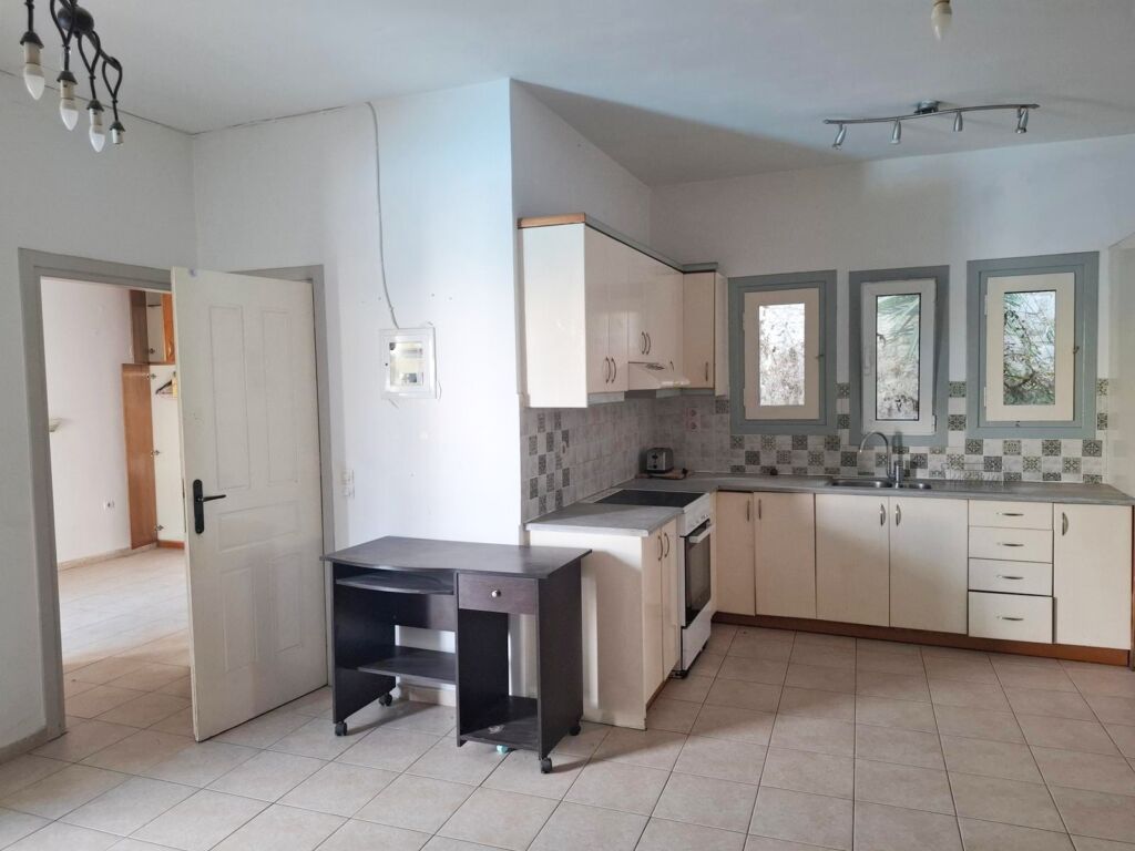 One-bedroom apartment with a shared pool & sea view within walking distance to the beach in Kalyves