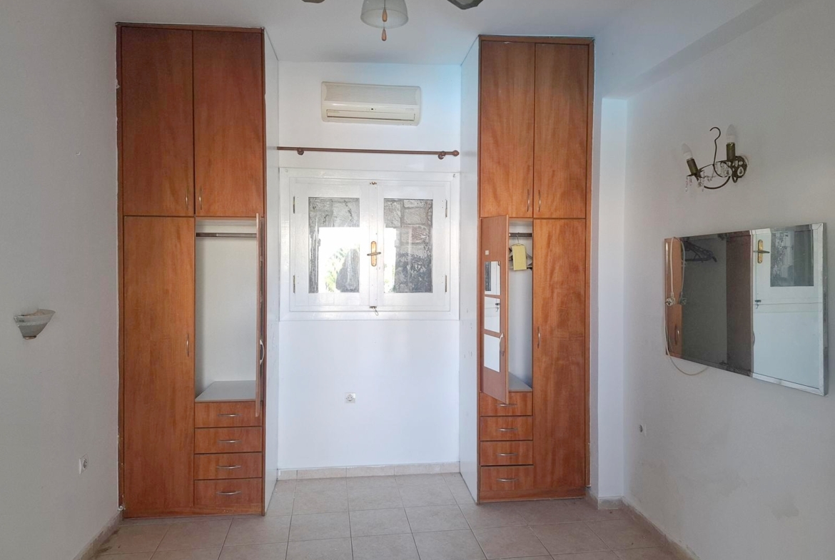 One-bedroom apartment with a shared pool & sea view within walking distance to the beach in Kalyves