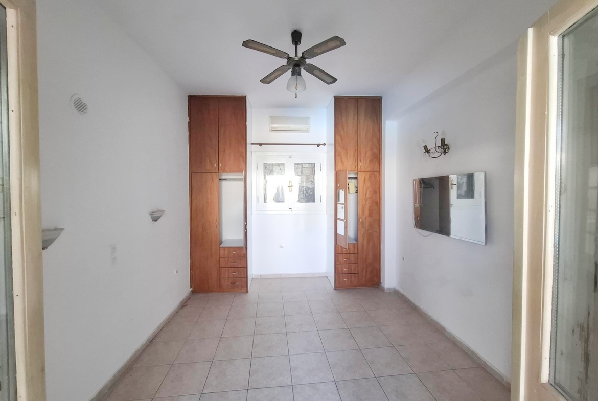 One-bedroom apartment with a shared pool & sea view within walking distance to the beach in Kalyves