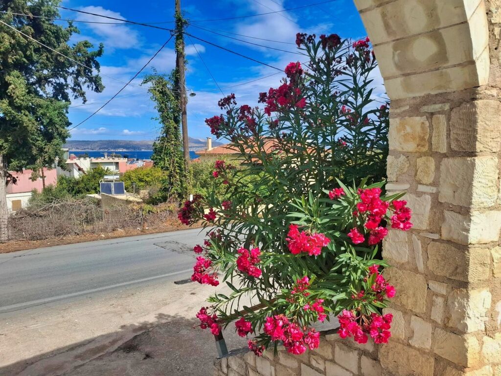 One-bedroom apartment with a shared pool & sea view within walking distance to the beach in Kalyves
